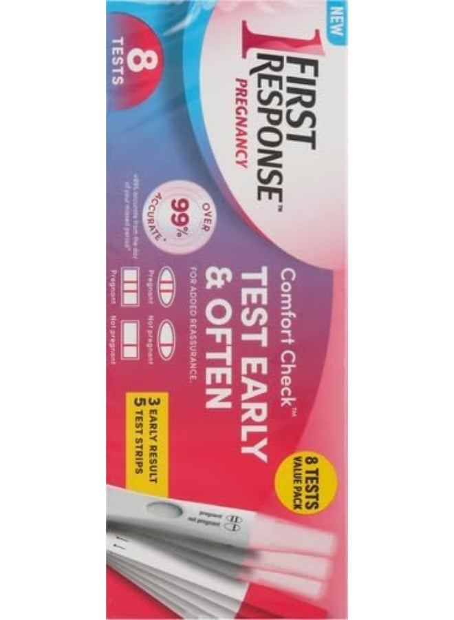 FIRST RESPONSE Comfort Check Pregnancy Test, 8 Count, Pink & White - Image 3